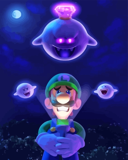 Video Game Serie Luigis Mansion Diamond Paintings