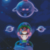 Video Game Serie Luigis Mansion Diamond Paintings