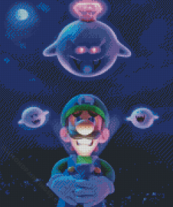 Video Game Serie Luigis Mansion Diamond Paintings