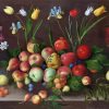 Abstract Fruits With Flowers Diamond Paintings