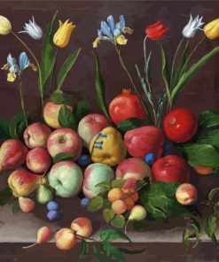 Abstract Fruits With Flowers Diamond Paintings