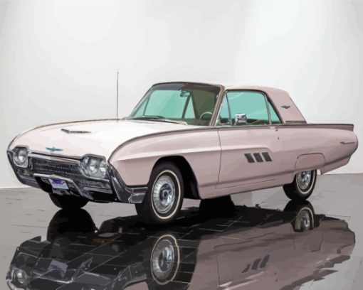 Aesthetic 1963 Ford Thunderbird Diamond Paintings