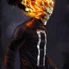 Aesthetic Ghost Rider Motorcycle Diamond Paintings