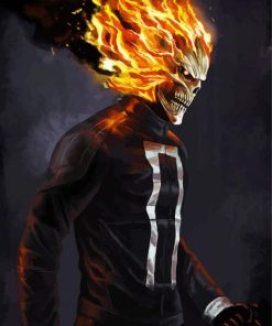 Aesthetic Ghost Rider Motorcycle Diamond Paintings