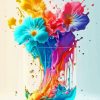 Aesthetic Neon Flowers Diamond Paintings