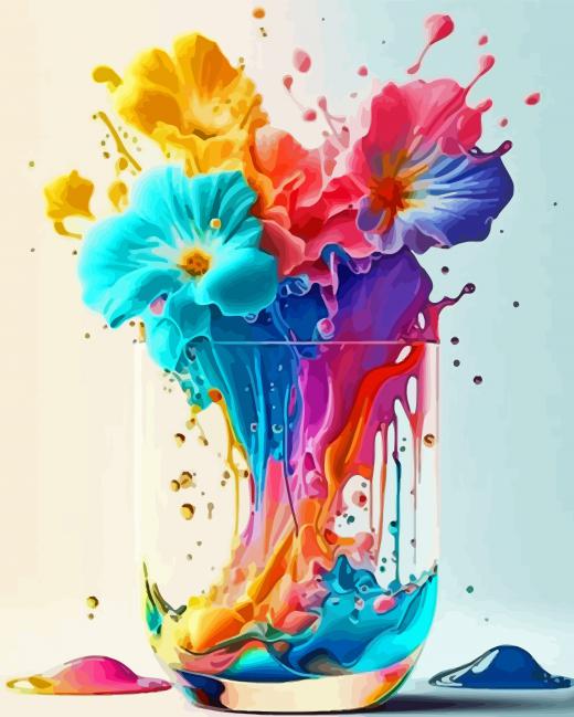 Aesthetic Neon Flowers Diamond Paintings