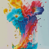 Aesthetic Neon Flowers Diamond Paintings