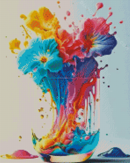 Aesthetic Neon Flowers Diamond Paintings