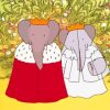 Babar Elephant And Queen Celeste Wedding Diamond Paintings