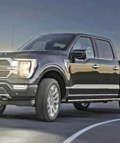 Black F150 Truck Diamond Paintings