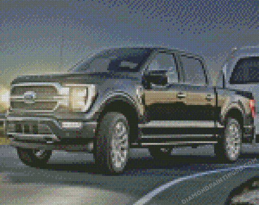 Black F150 Truck Diamond Paintings