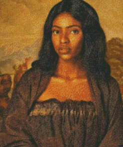 Black Mona Lisa Diamond Paintings