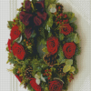 Christmas Roses Wreath Diamond Paintings