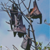 Giant Golden Crowned Flying Foxes Diamond Paintings