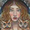 Girls Owls Diamond Paintings