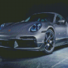 Grey Porsche Targa Diamond Paintings