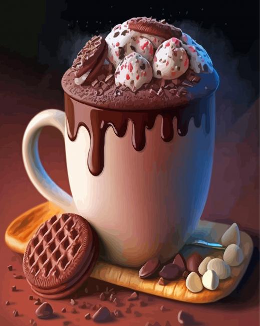 Hot Chocolate Milk Diamond Paintings