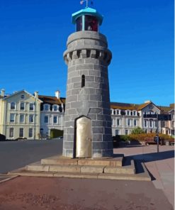 Lighthouse In Teignmouth Diamond Paintings