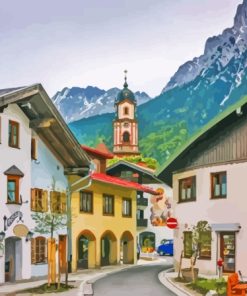 Mittenwald Old Town Diamond Paintings