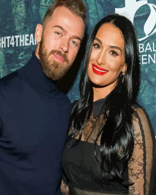 Nikki Bella And Artem Chigvintsev Diamond Paintings