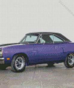 Purple Plum Crazy Plymouth Roadrunner Diamond Paintings