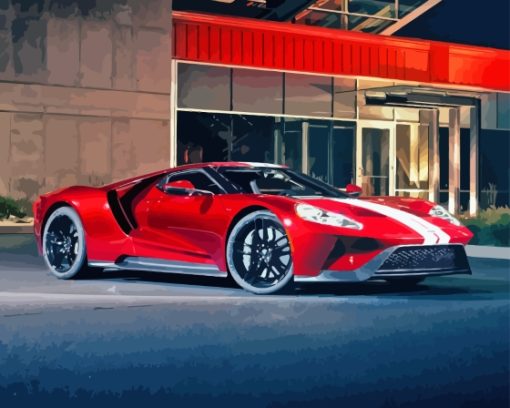 Red Ford 4gt Diamond Paintings