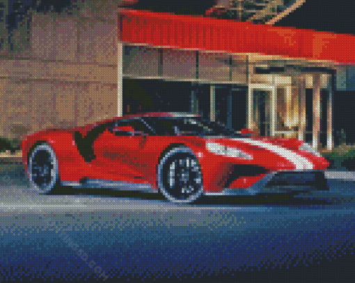 Red Ford 4gt Diamond Paintings