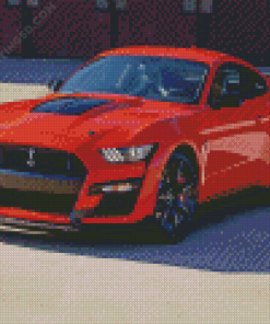 Red Ford Shelby Gt Diamond Paintings