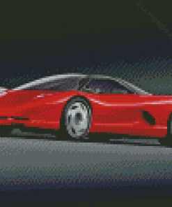 Red Corvette 1986 Diamond Paintings