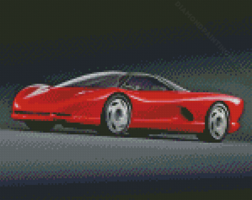 Red Corvette 1986 Diamond Paintings