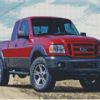 Red Ford Ranger 2007 Diamond Paintings