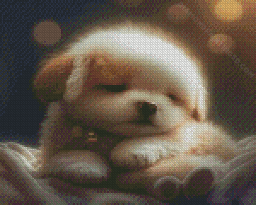 Sleepy Puppy Diamond Paintings