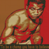 Sugar Ray Robinson Poster Diamond Paintings