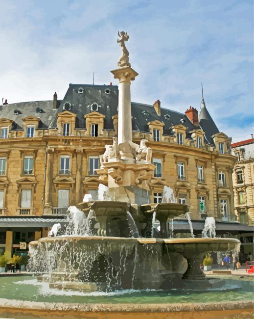 Valence Monumental Fountain Diamond Paintings