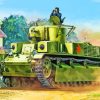 World War II Tank Diamond Paintings