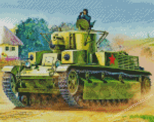 World War II Tank Diamond Paintings