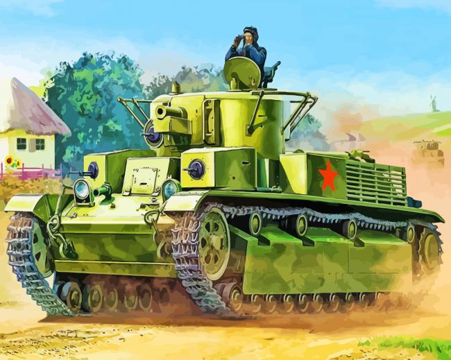 World War II Tank Diamond Paintings