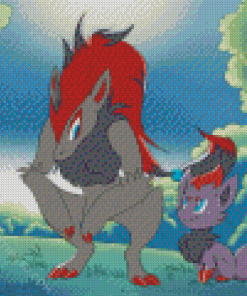 Zoroark And Zorua Diamond Paintings