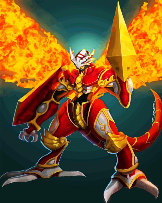 Burninggreymon 5D Diamond Painting