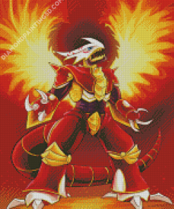 Aesthetic Burninggreymon 5D Diamond Painting