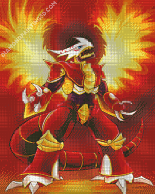 Aesthetic Burninggreymon 5D Diamond Painting