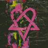 Aesthetic Heartagram Art diamond by numbers