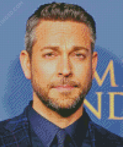 The Actor Zachary Levi Diamond by numbers