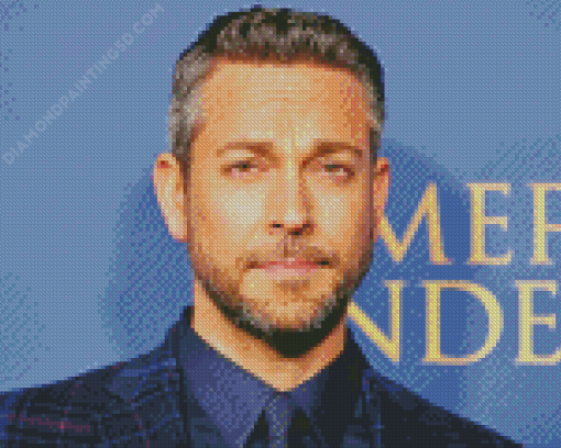 The Actor Zachary Levi Diamond by numbers