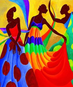 African Dancers Art Diamond Painting