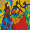 African Dancers Art Diamond Painting