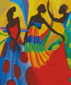 African Dancers Art Diamond Painting