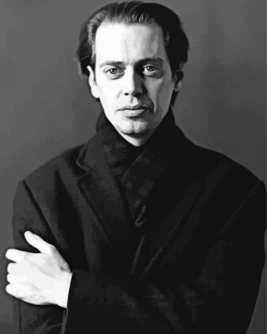 Black And White Steve Buscemi Diamond Painting