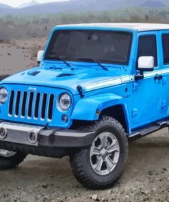 Blue Jeep Diamond Painting