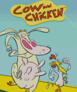 Cow And Chicken Poster Diamond Painting